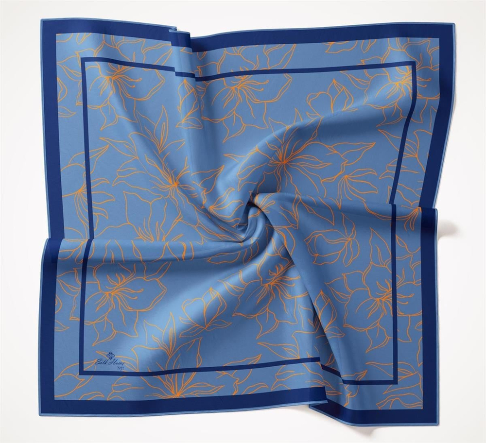 Silk Home Soft Eşarp - Kot Mavi