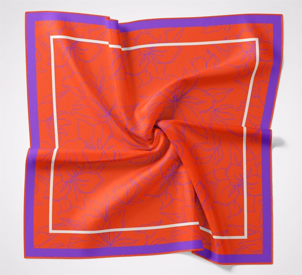 Silk Home Soft Eşarp - Turuncu