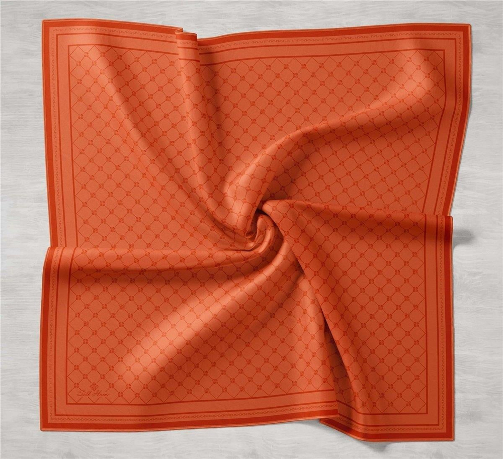 Silk Home Twill İpek Eşarp - 11393-31 Kiremit