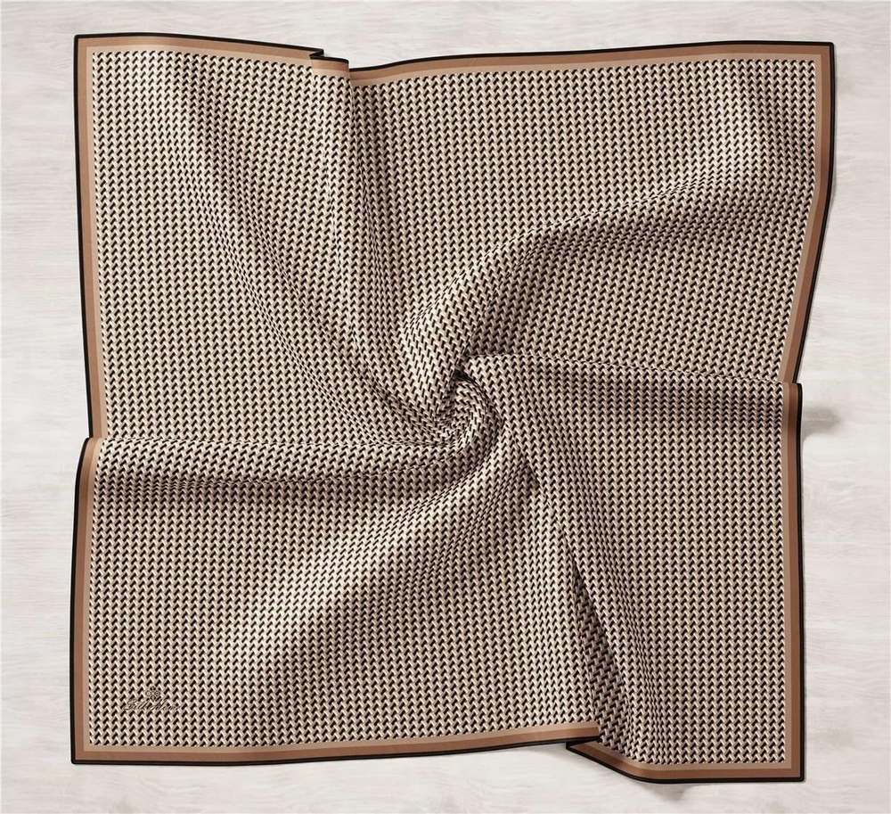 Silk Home Twill İpek Eşarp - 11409-30 Vizon Bej