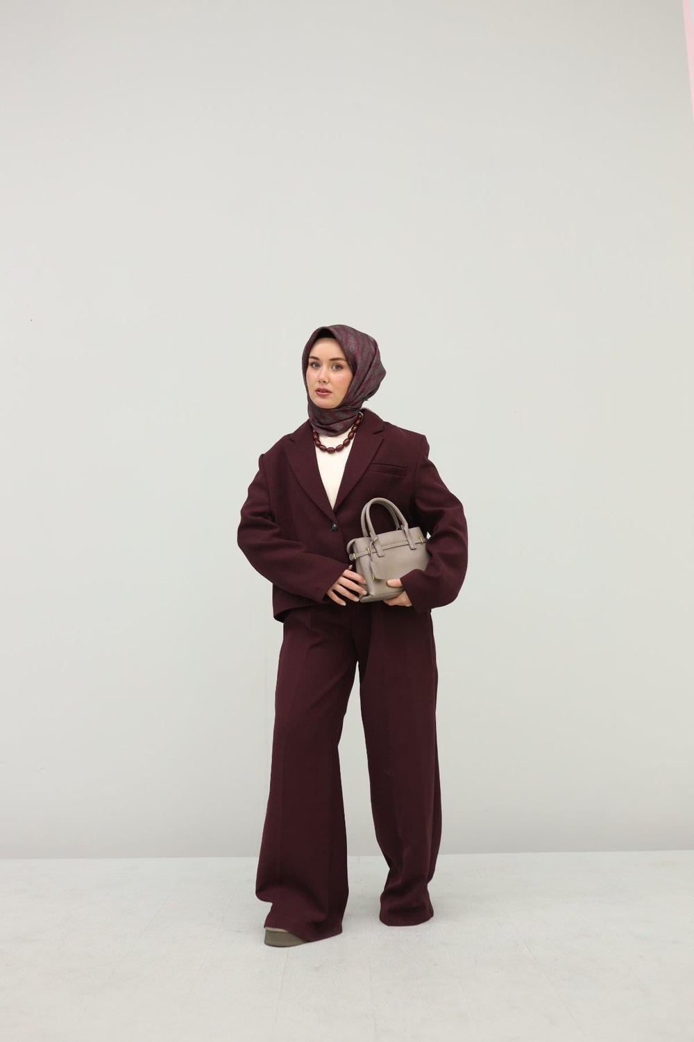 Silk Home Twill İpek Eşarp - 11452-57 Vişne Çürüğü