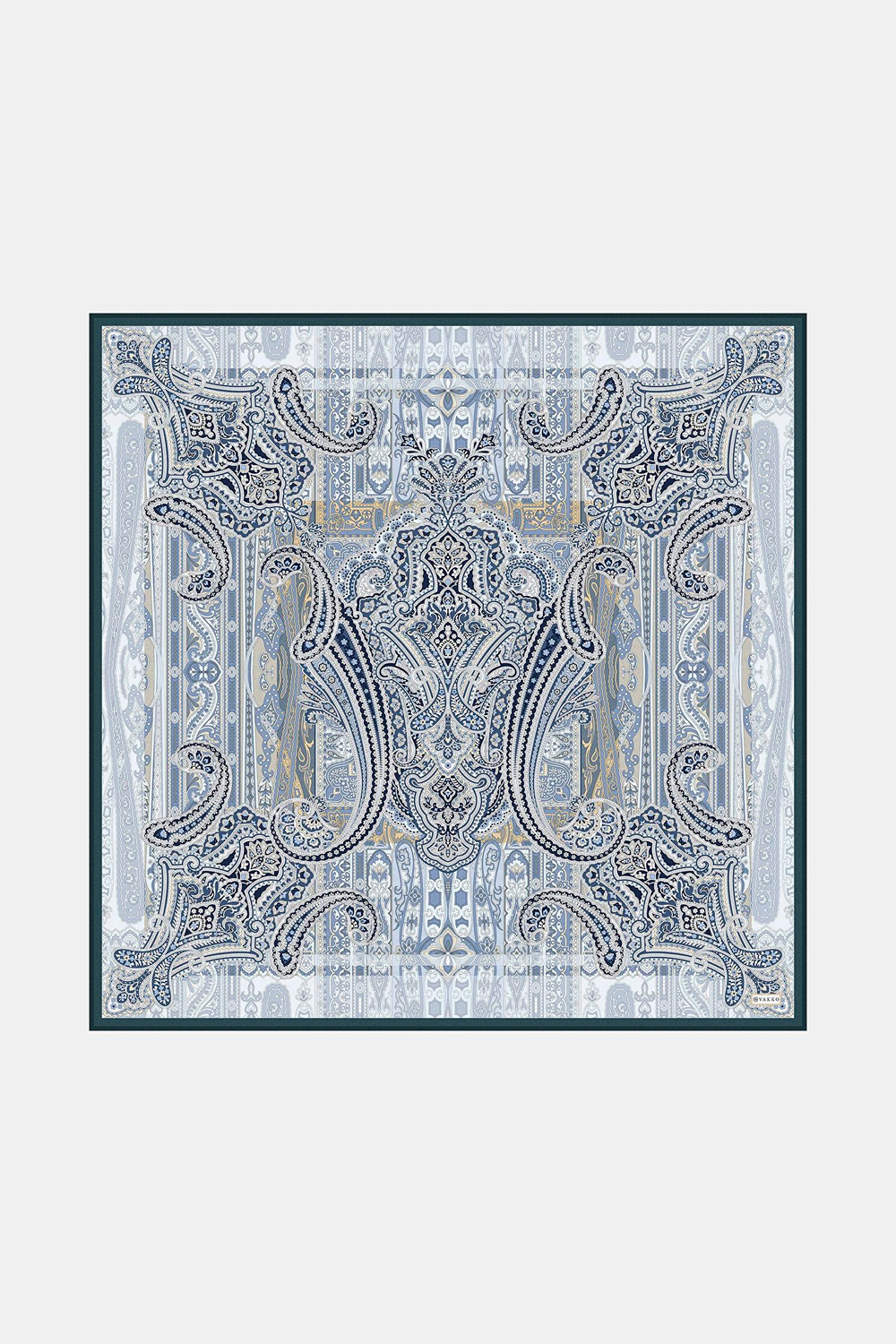 Vakko Twill İpek Eşarp - 2688-68 Lacivert