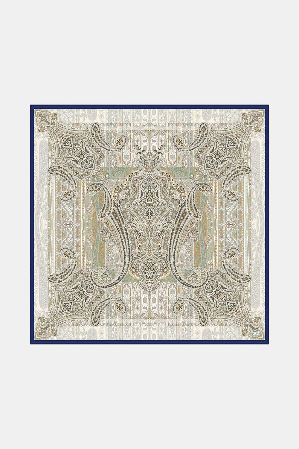 Vakko Twill İpek Eşarp - 2688-69 Ekru