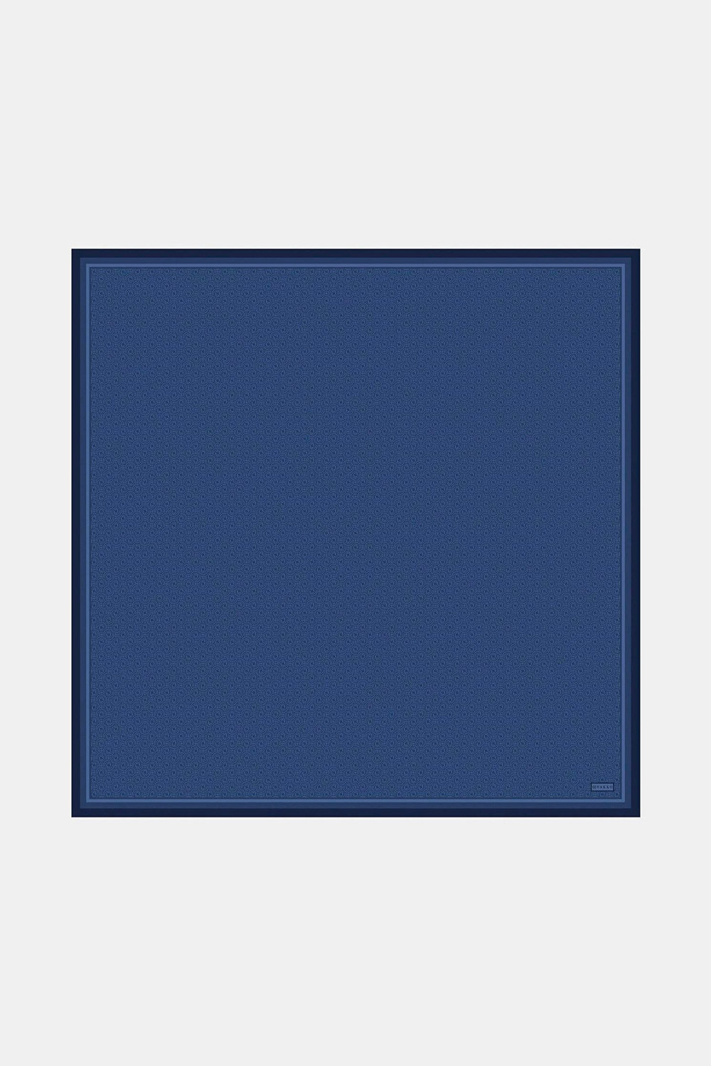 Vakko Twill İpek Eşarp - Yeni Monogram - Lacivert