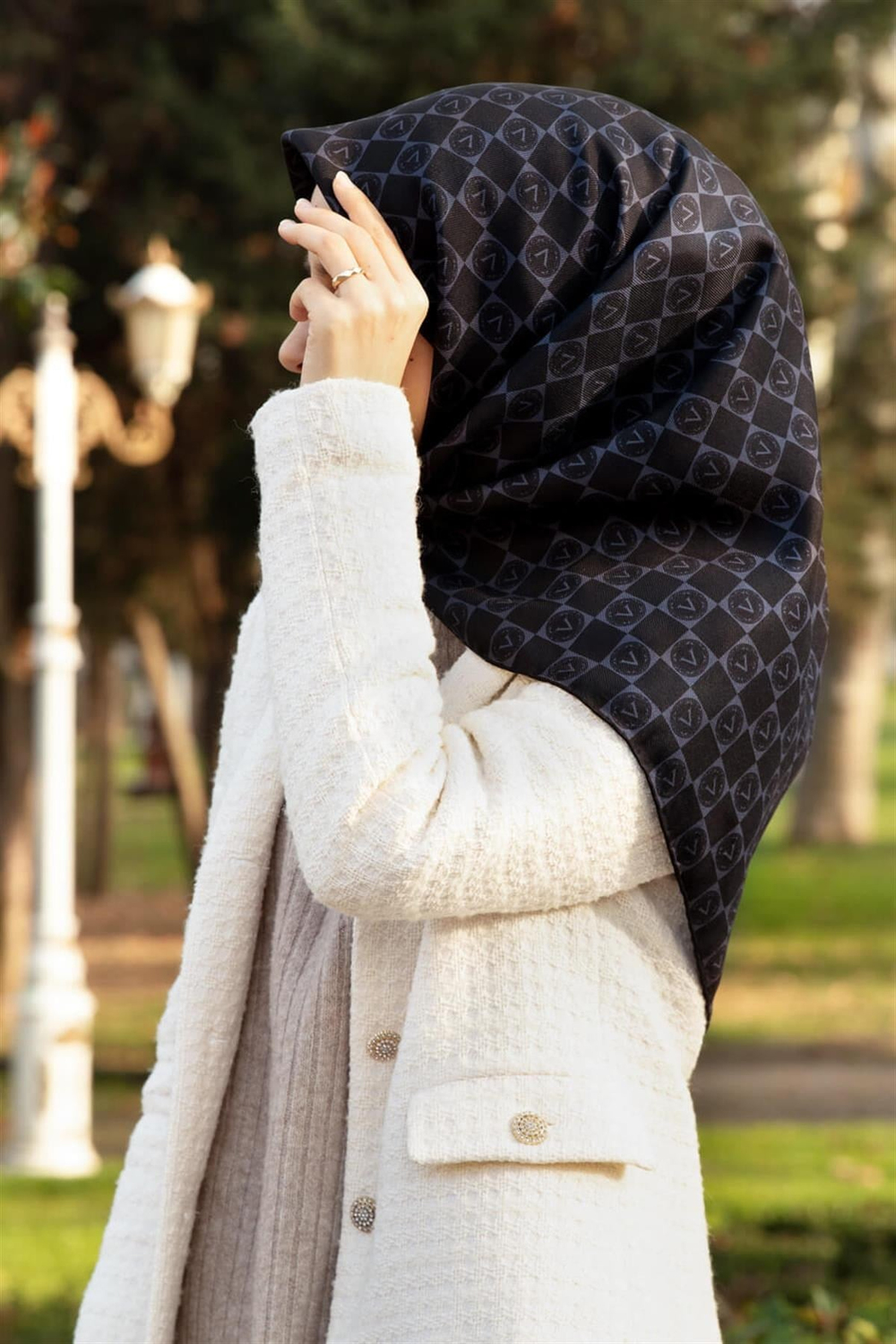 Vissona Exclusive Twill İpek Eşarp - 50877 - 0001