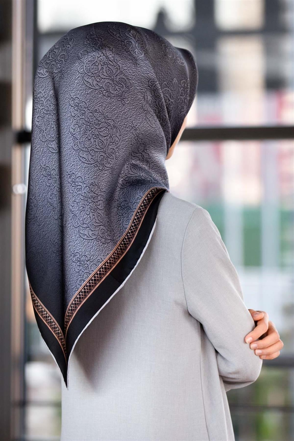 Vissona Twill İpek Eşarp - 10655 - 0027