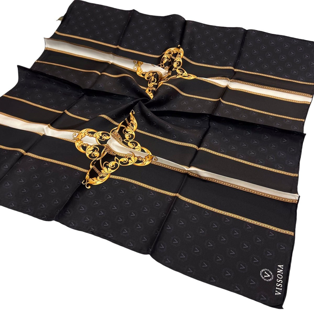 Vissona Twill İpek Eşarp - 12405 - 0001-0011
