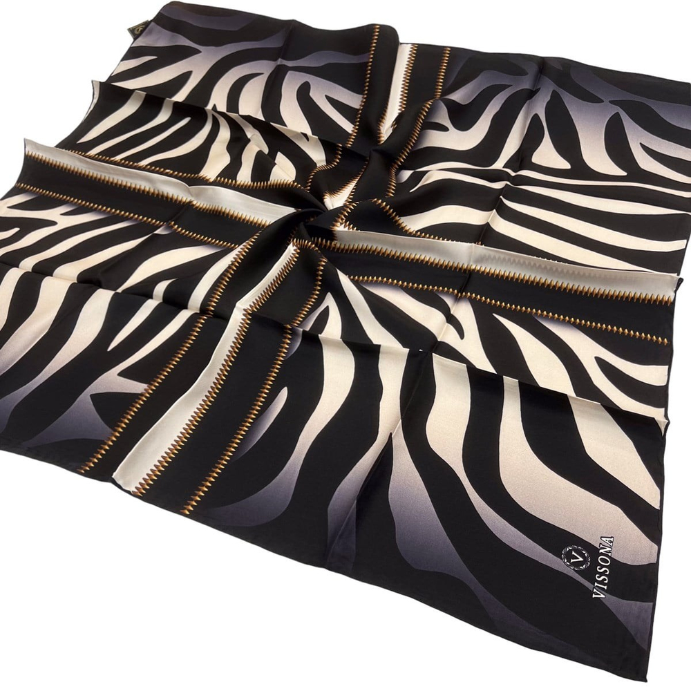 Vissona Twill İpek Eşarp - 14247 - 0001-0003