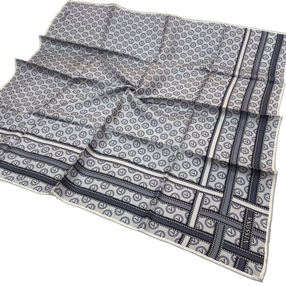 Vissona Twill İpek Eşarp - 16505 - 0027-0028