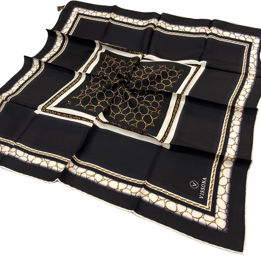 Vissona Twill İpek Eşarp - 17147 - 0001-0003