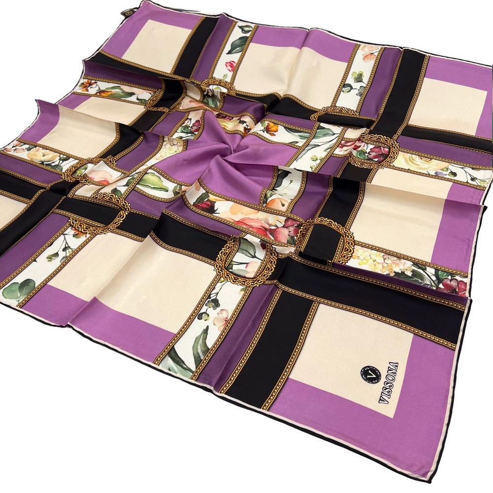 Vissona Twill İpek Eşarp - 17203 - 0022-0003