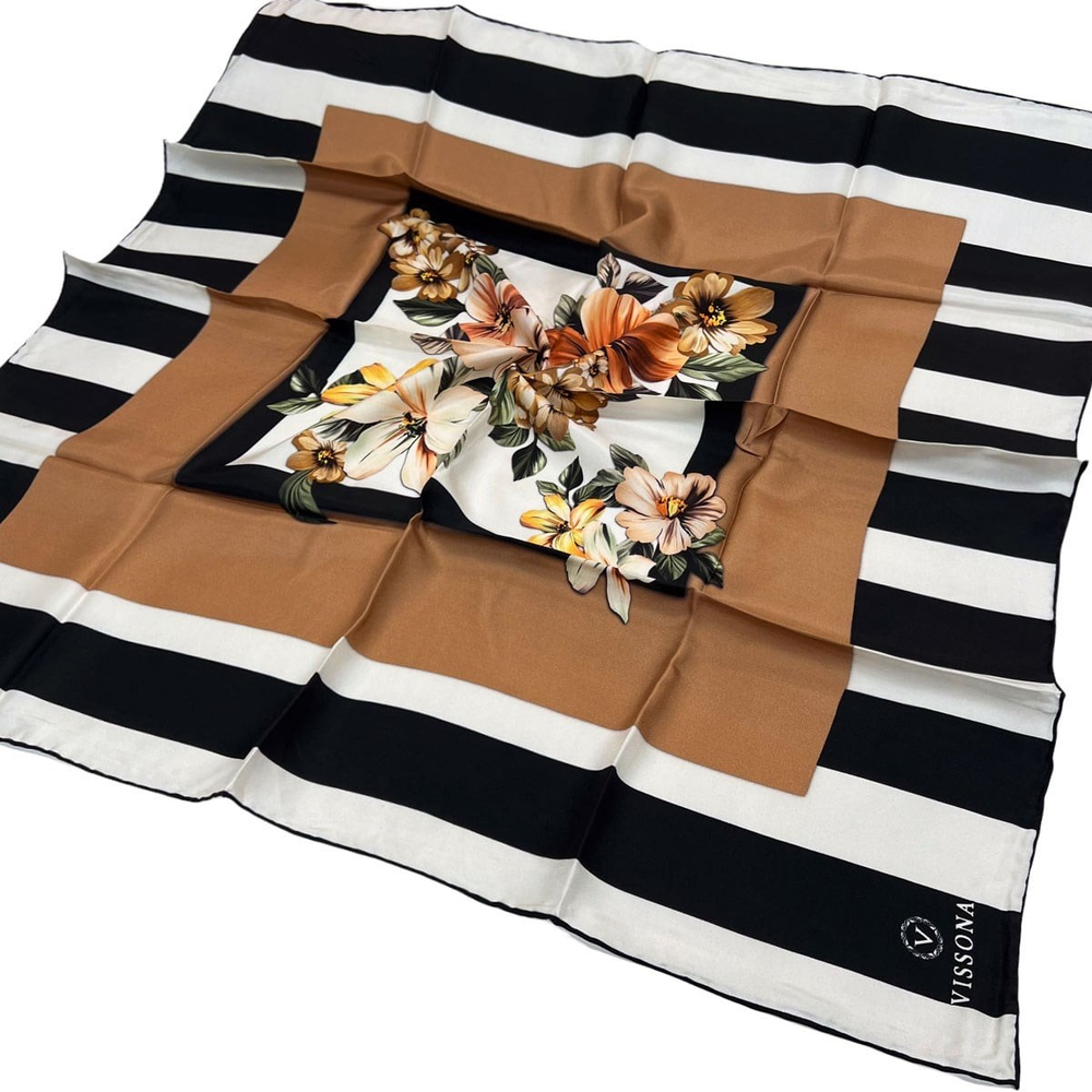 Vissona Twill İpek Eşarp - 17325 - 0015-0001
