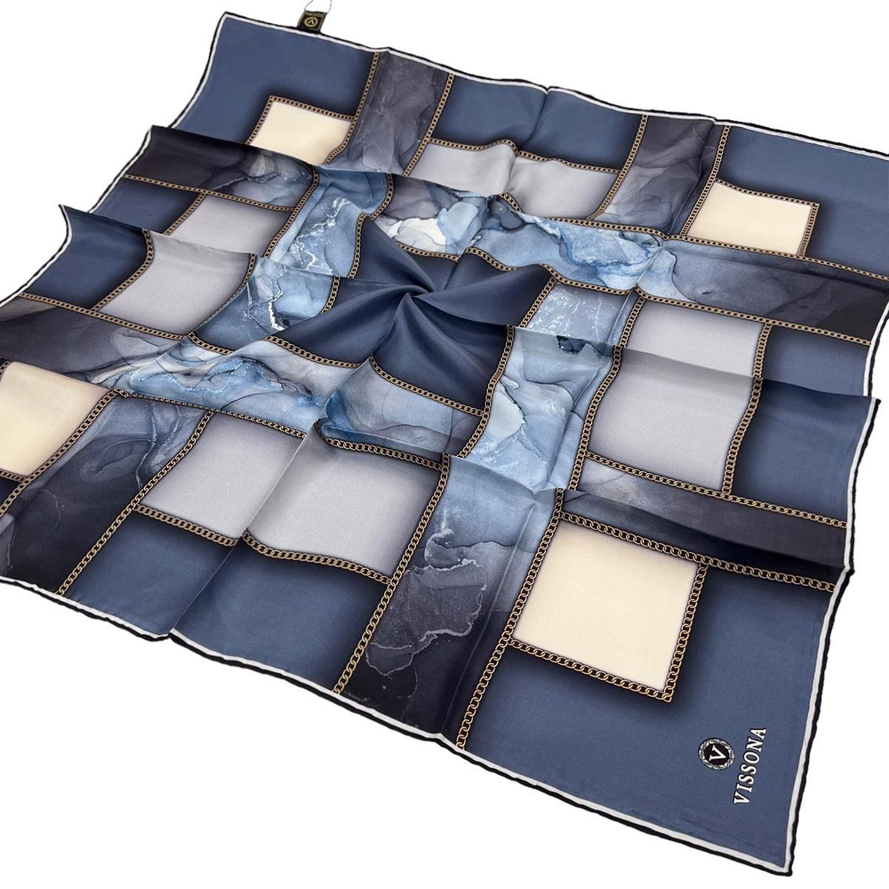 Vissona Twill İpek Eşarp - 17424 - 0031-0028