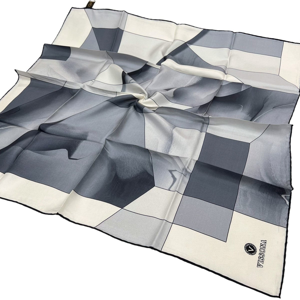 Vissona Twill İpek Eşarp - 310 - 0028-0027