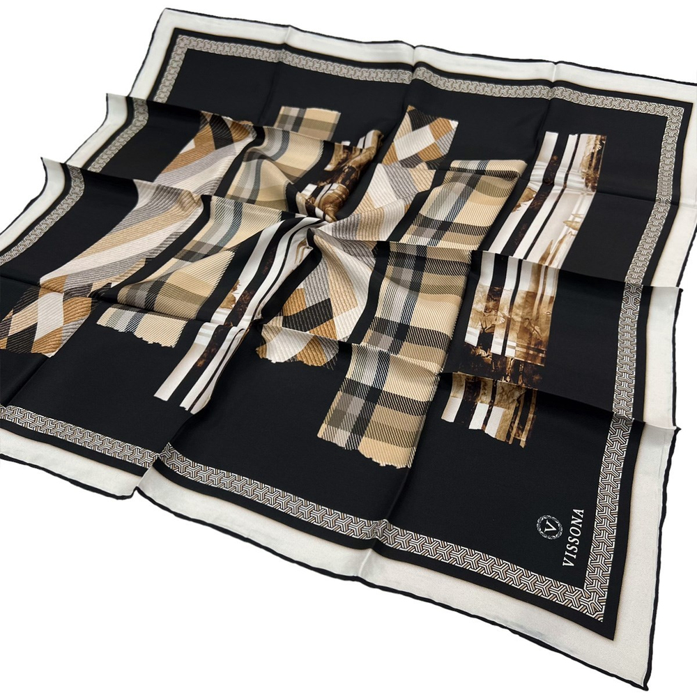Vissona Twill İpek Eşarp - 494 - 0001-0004