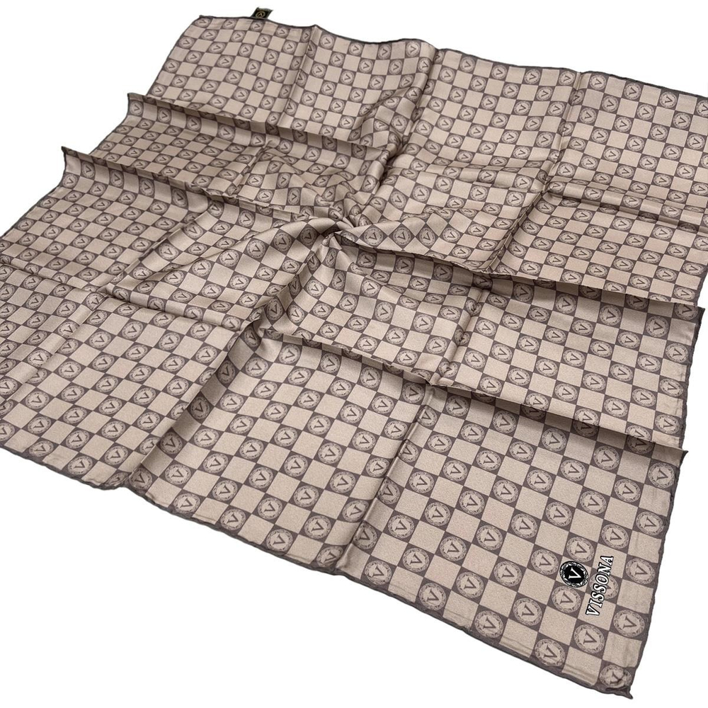 Vissona Twill İpek Eşarp - 51495 - 0005