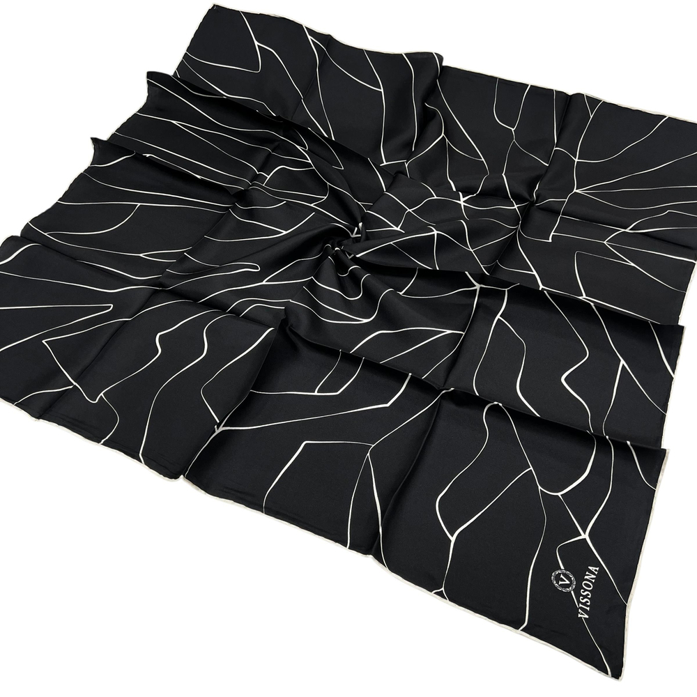 Vissona Twill İpek Eşarp - 60801 - 0001-0003