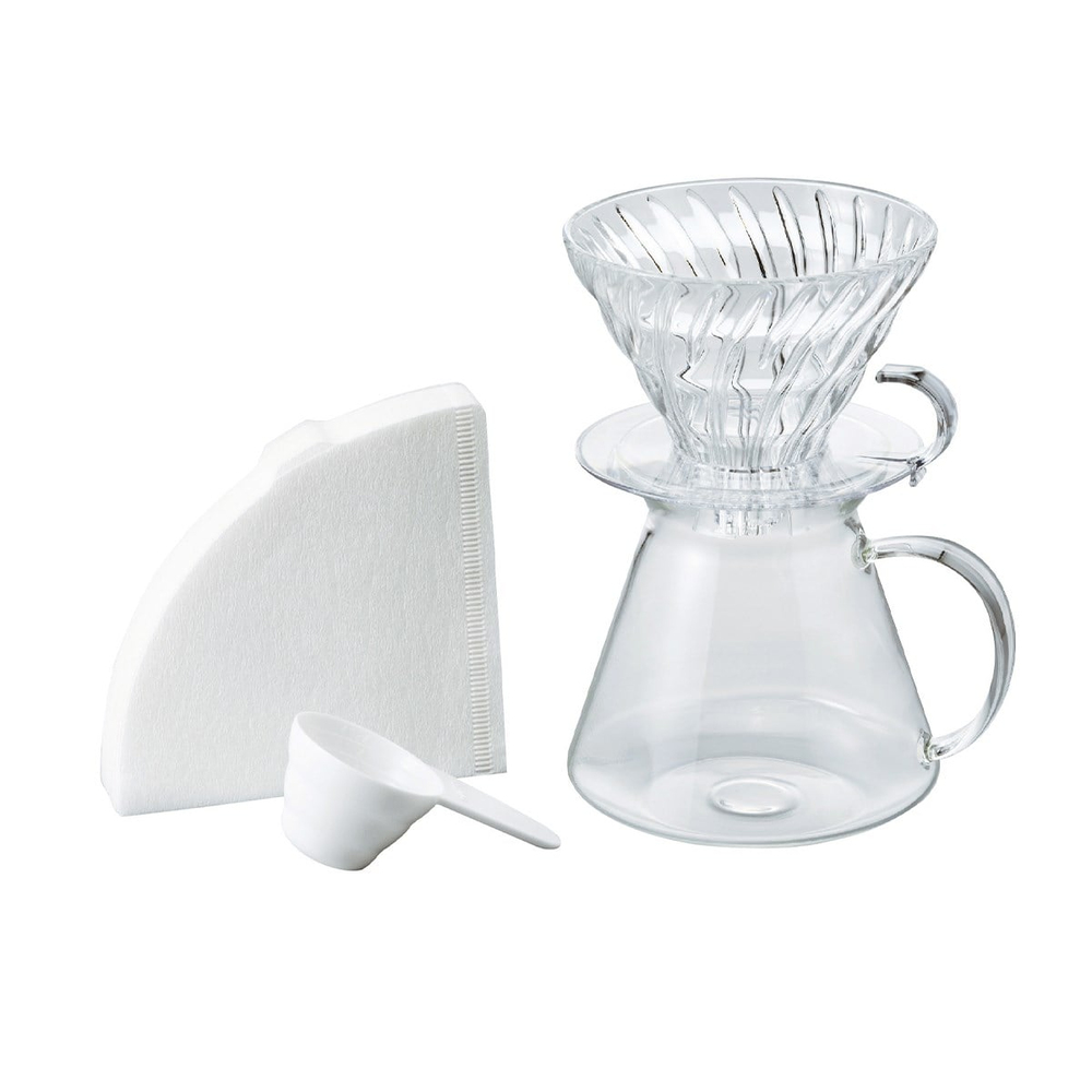 Hario V60 Şeffaf Demleme Seti