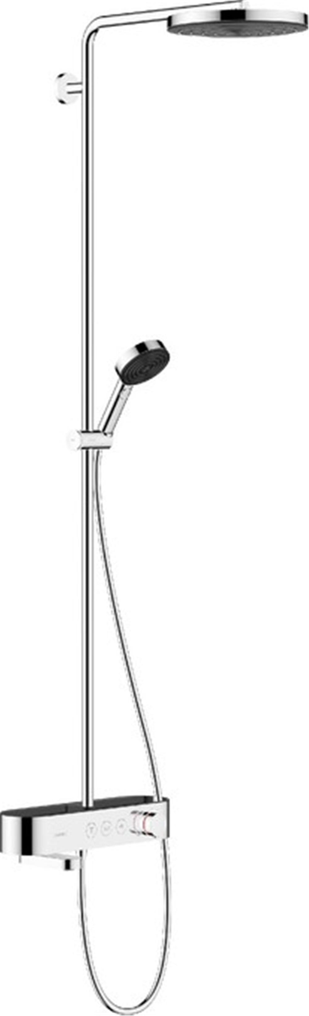 Pulsify S Duş kolonu 260 1jet, banyo termostatı ShowerTablet 400 ile