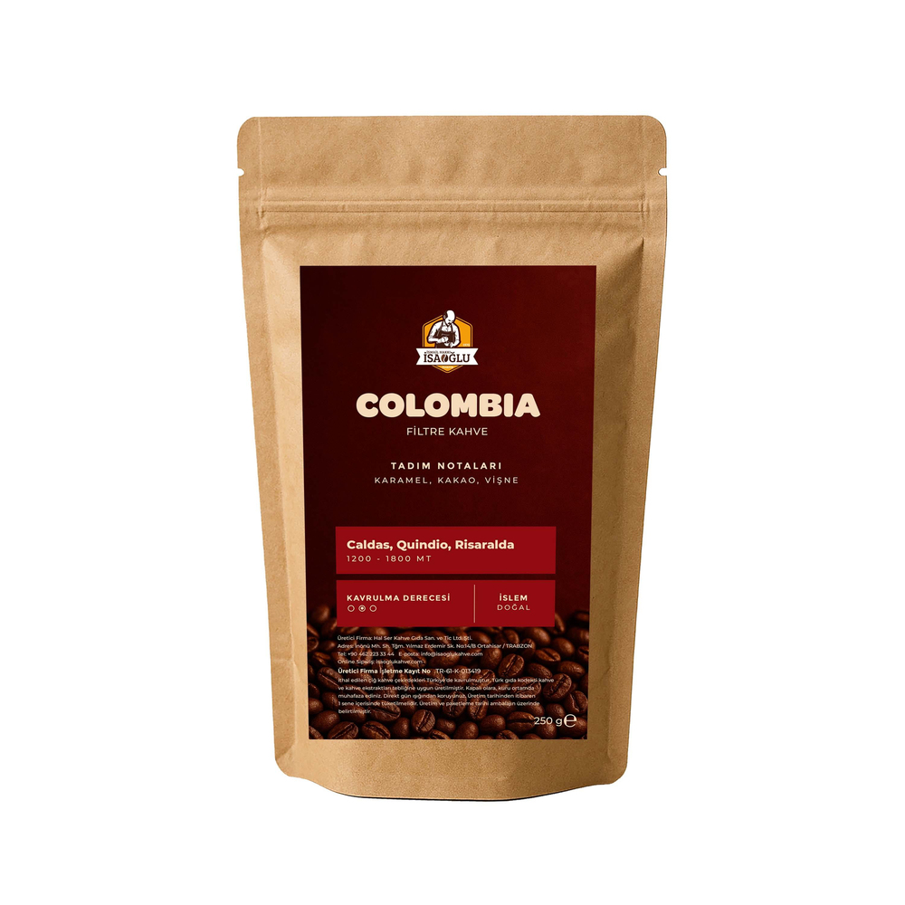 İsaoğlu Colombia Çekirdek Kahve (250 gr)