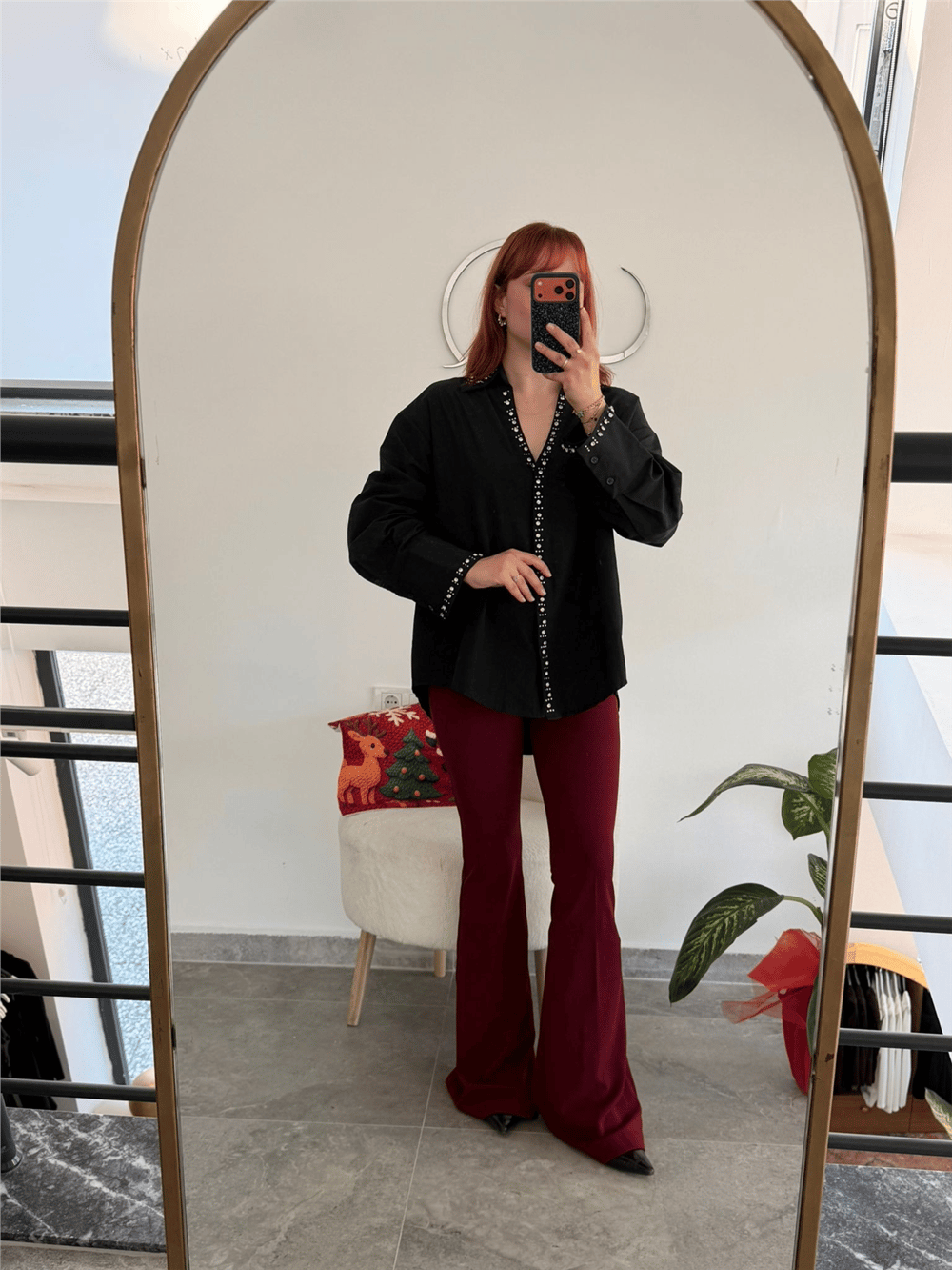 TEK DÜĞMLİ İSP PANTOLON BORDO