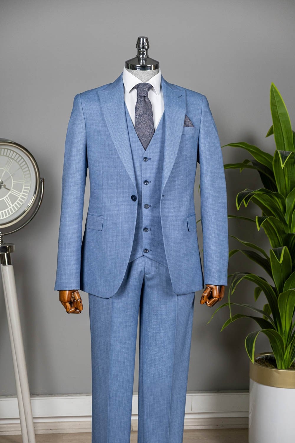 8 Drop Takım Elbise Mavi