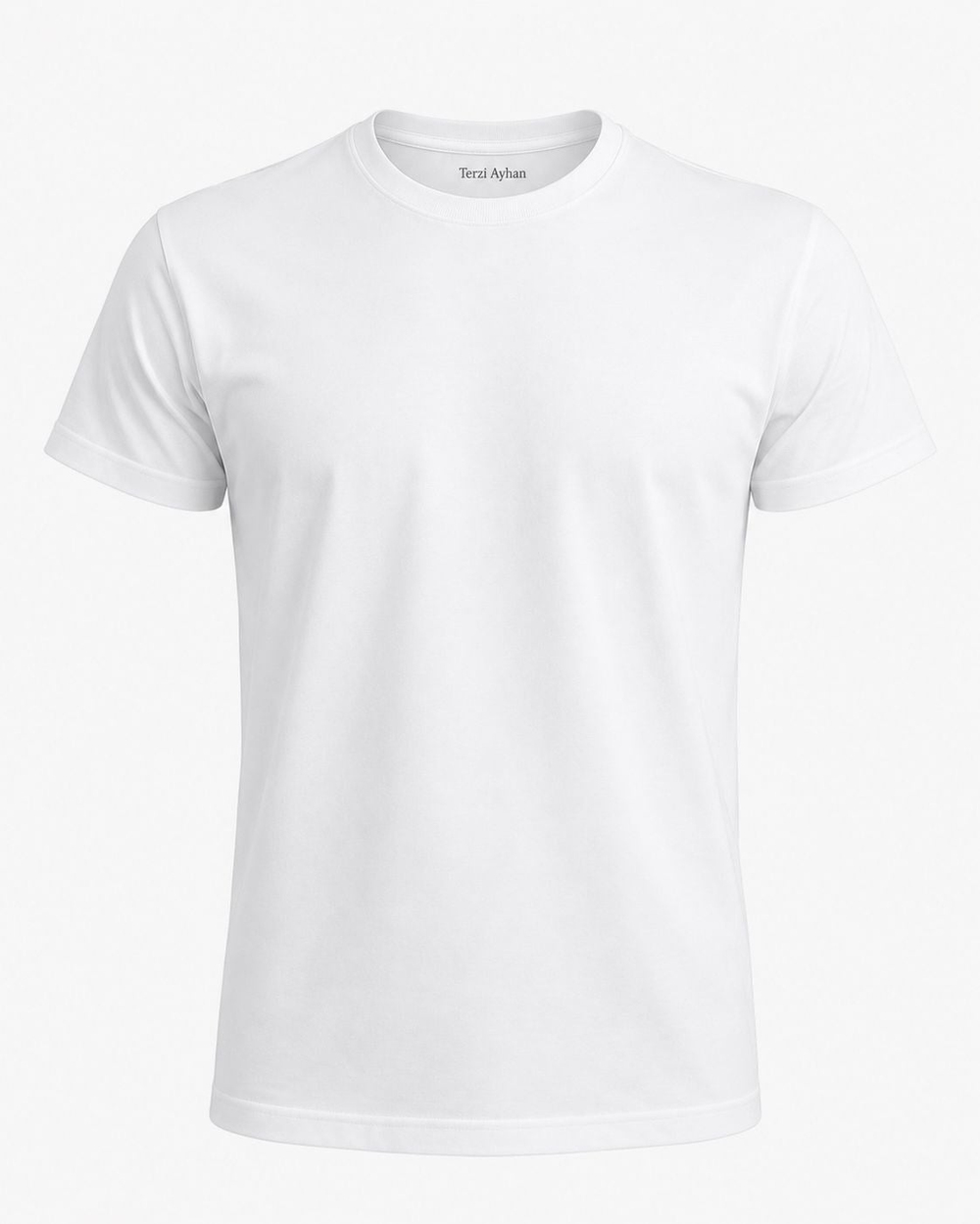 Bisiklet Yaka Slimfit Basic T-Shirt Beyaz