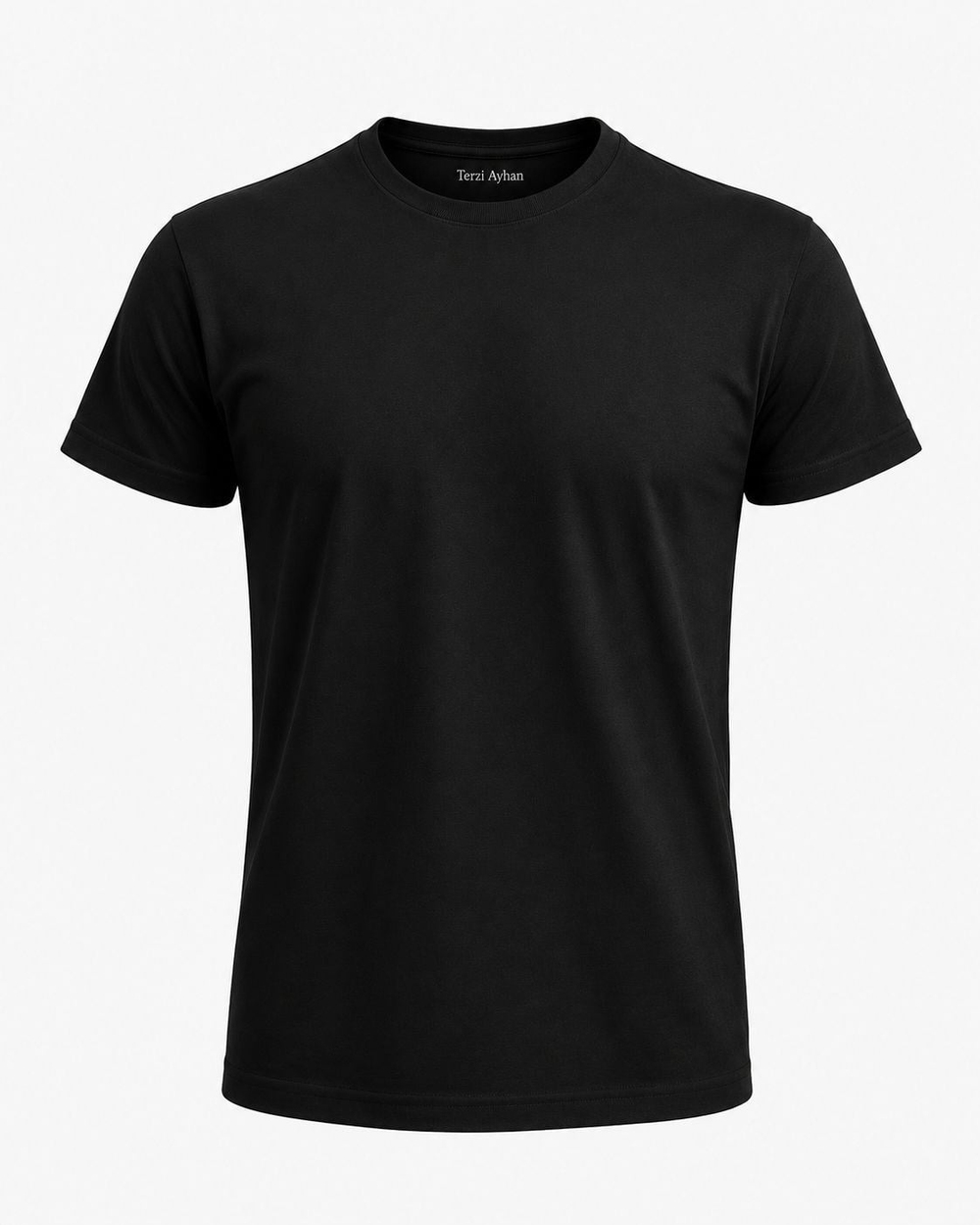 Bisiklet Yaka Slimfit Basic T-Shirt Siyah