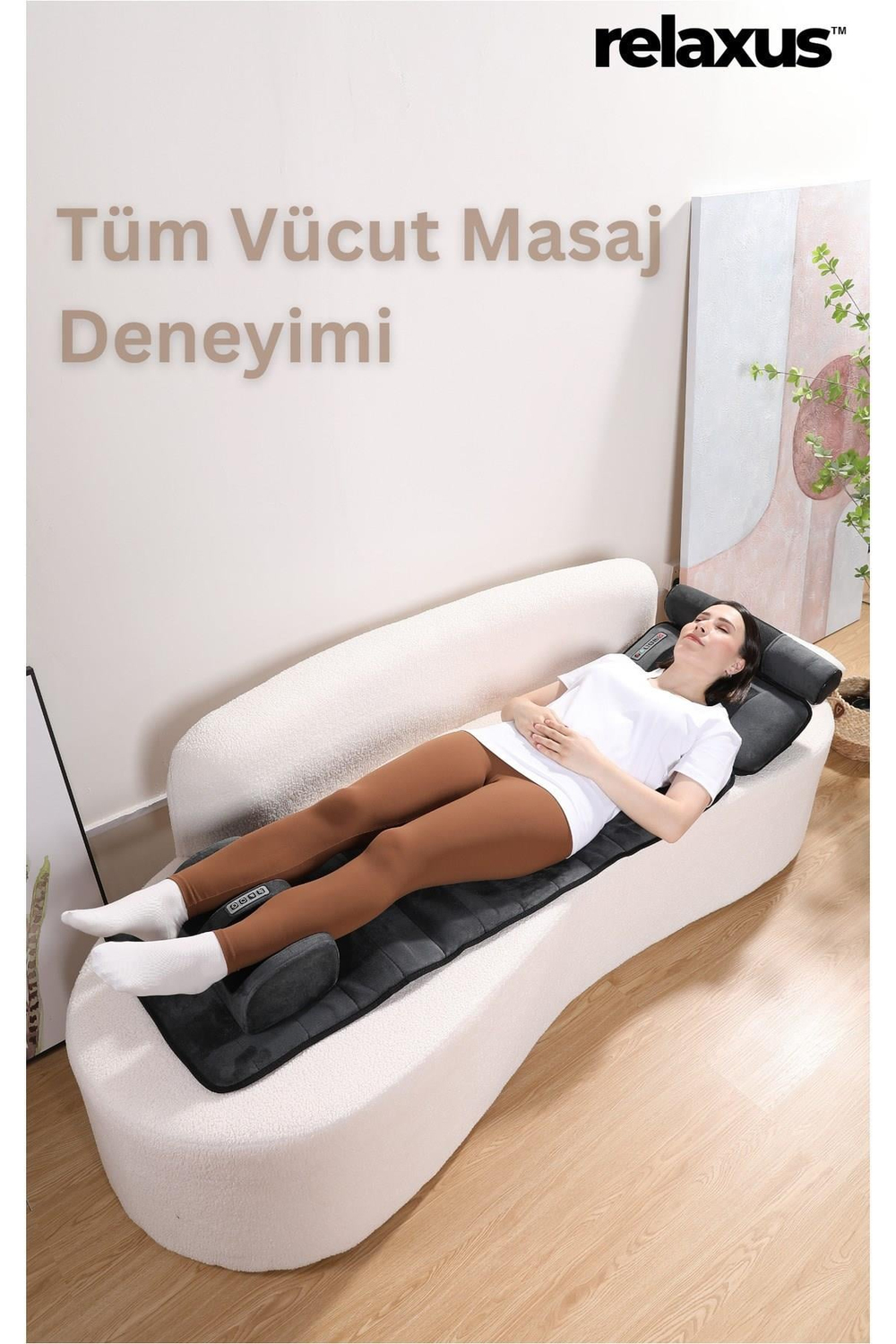 RLX20 Katlanabilir Elektrikli Tam Vücut Isıtmalı Masaj Yatağı Boyun Masaj Cihazı Ayak Masaj Cihazı