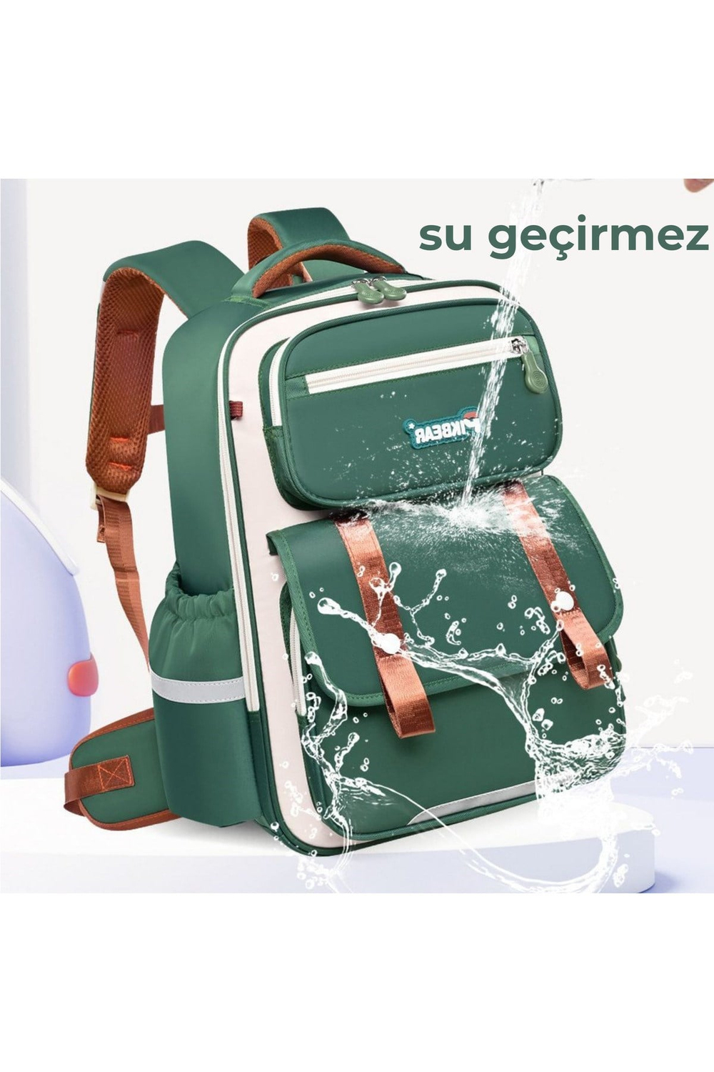 Su Geçirmez Ortopedik Erkek Çocuk Okul Çantası – Mavi