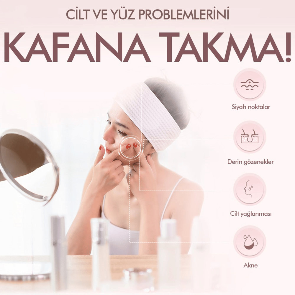 Ultrasonik Yüz Temizleme ve Peeling Cihazı 4 Modlu Derin Bakım Sistemi