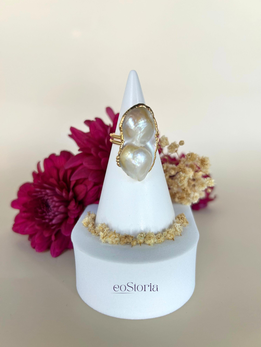 Barok İncili Pearlix Tasarım Yüzük