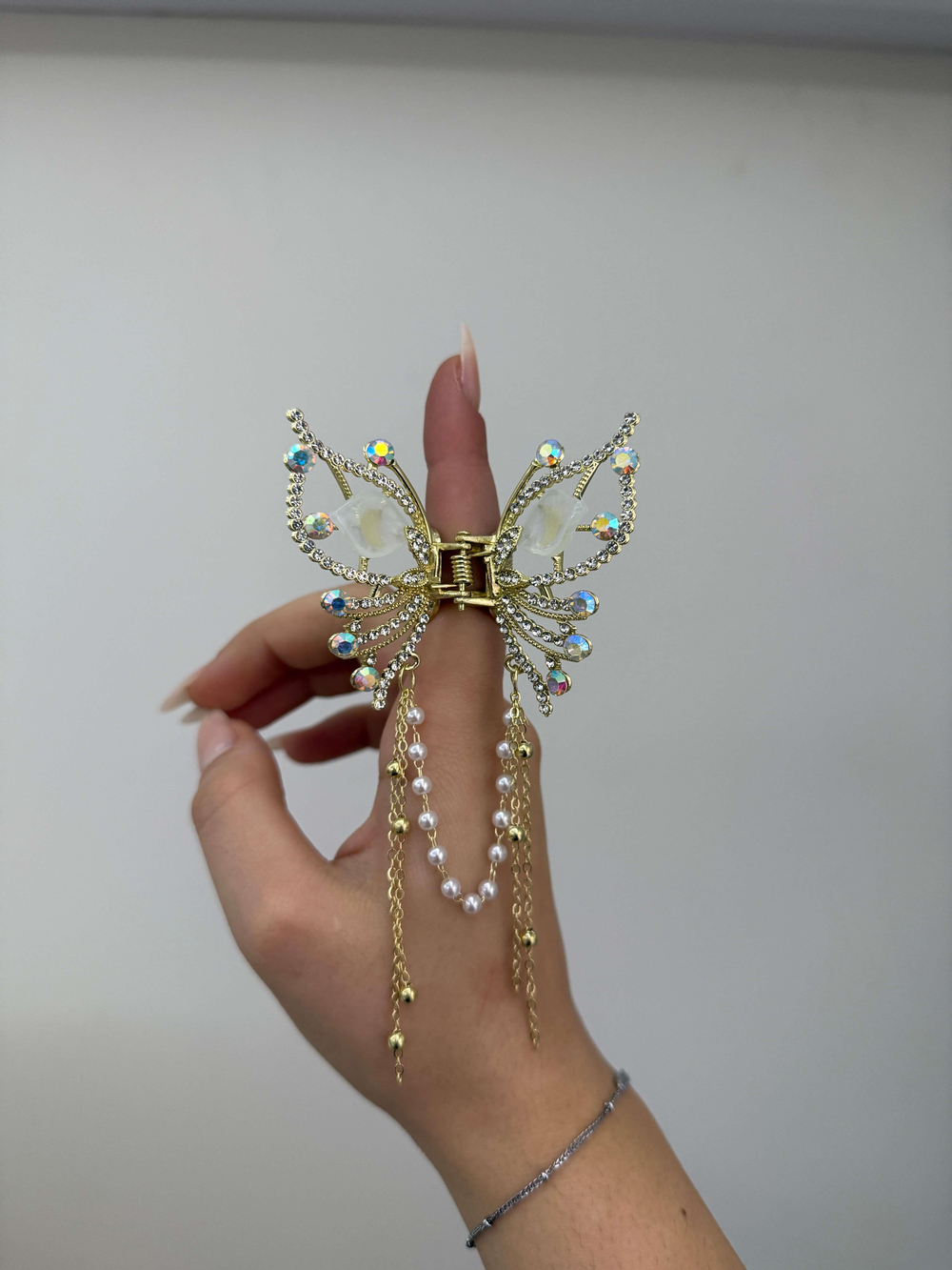 MEDİUM KELEBEK MODEL TAŞLI SALLANTILI TOKA5