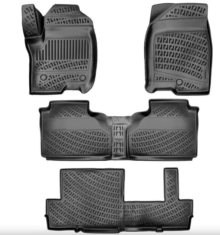 GMC Denali XL/Yukon Denali XL Bench Seating 8 Koltuklu 2021 Sonrası Uyumlu 4.5D Havuzlu Paspas