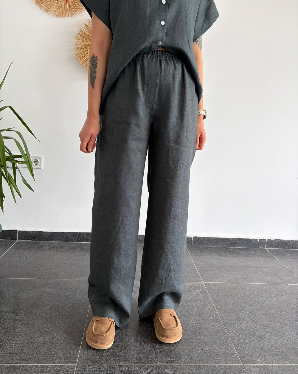 URBAN NATURE %100 KETEN NEFTİ PANTOLON