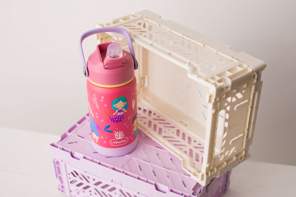 SipnJoy - FlipSip Çocuk Su Termosu | 360 ml - Mermaid Dream