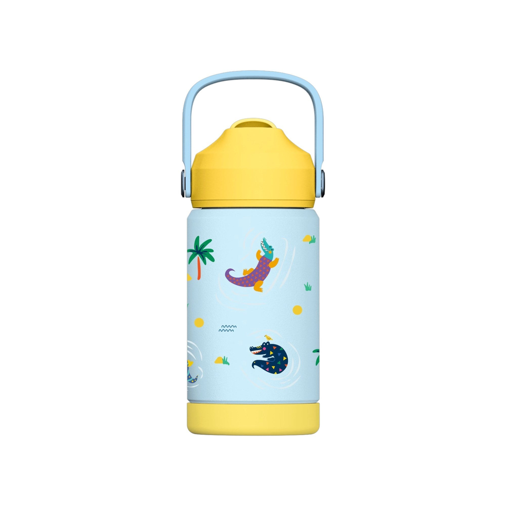 SipnJoy - FlipSip Çocuk Su Termosu | 360 ml - Snappy Croc