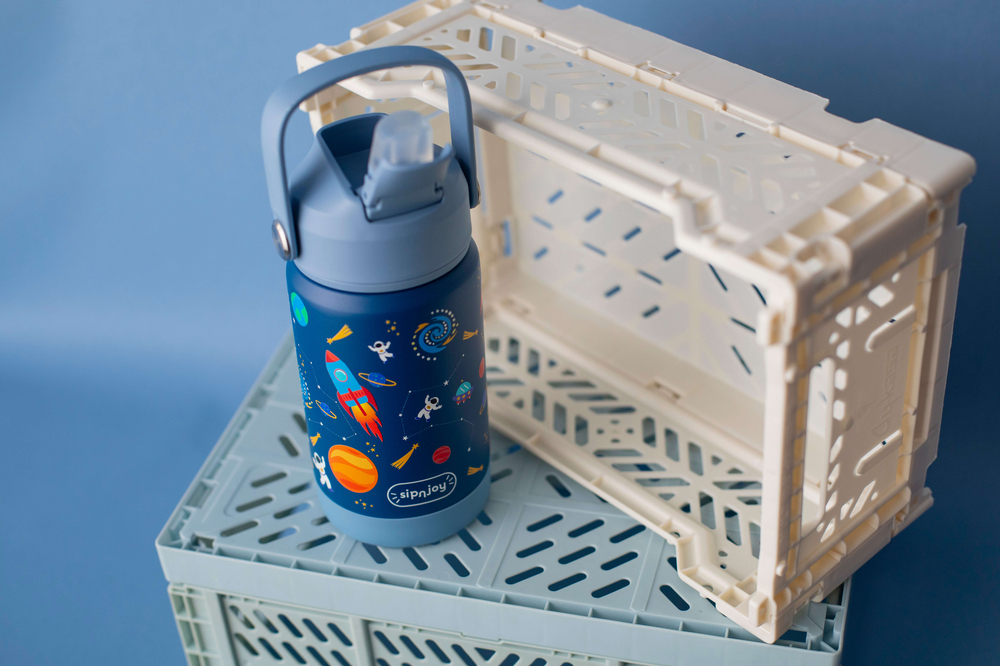 SipnJoy - FlipSip Çocuk Su Termosu | 360 ml - Star Explorer