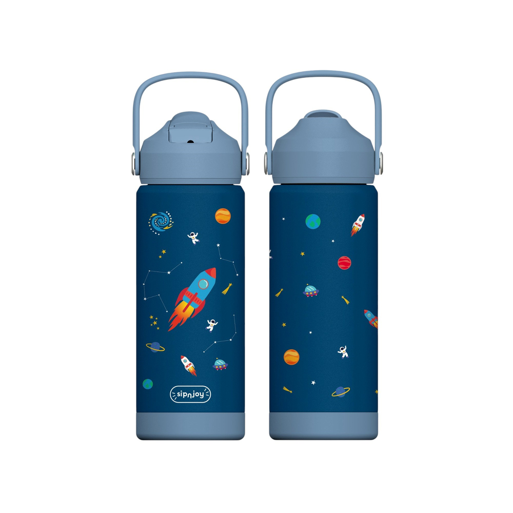 SipnJoy - FlipSip Çocuk Su Termosu | 550 ml - Star Explorer