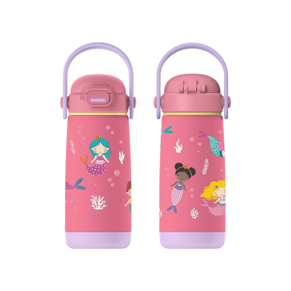 SipnJoy - SipSquad Plus Çocuk Su Termosu  | 480 ml - Mermaid Dream