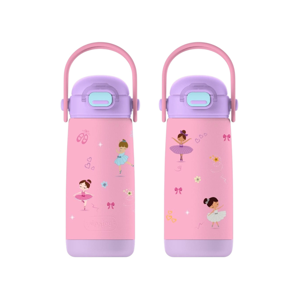 SipnJoy - SipSquad Plus Çocuk Su Termosu  | 480 ml - Ballerina Sparkle