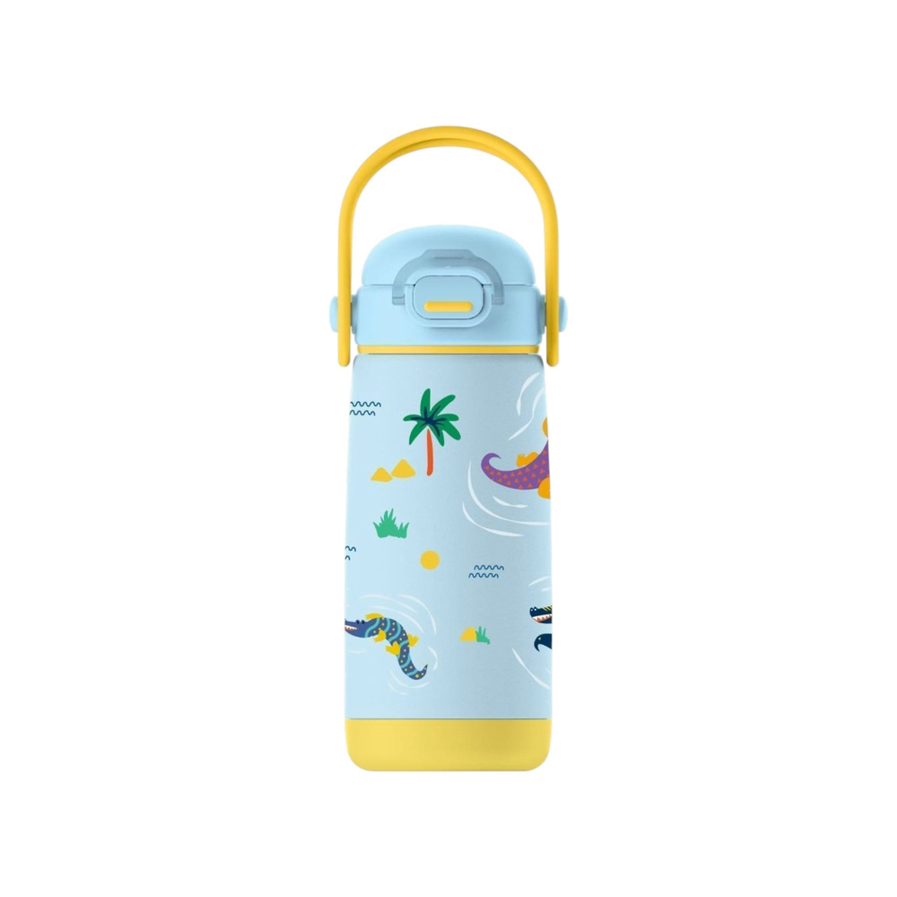 SipnJoy - SipSquad Plus Çocuk Su Termosu  | 480 ml - Snappy Croc