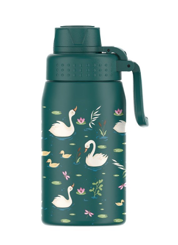 SipnJoy - WideWonder Çocuk Su Termosu | 420 ml - Swan Harmony