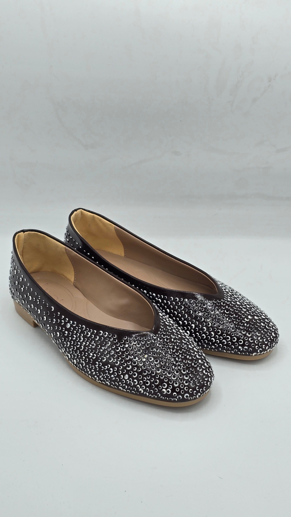 LUVESTASHOES TAŞ DOKULU BABET ACI KAHVE