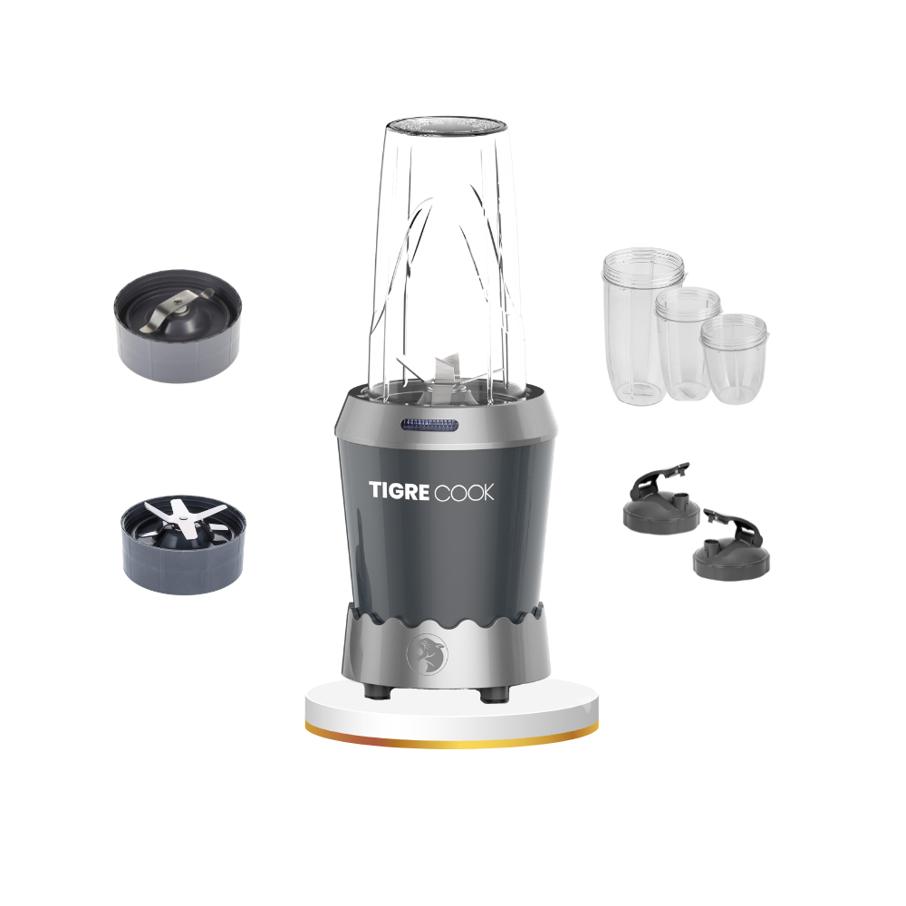 NUTRISHAKE 3 in 1 Paslanmaz Çelik Bıçaklı Kişisel Smoothie Blender ve Kahve Baharat Öğütücü 1000 GRi