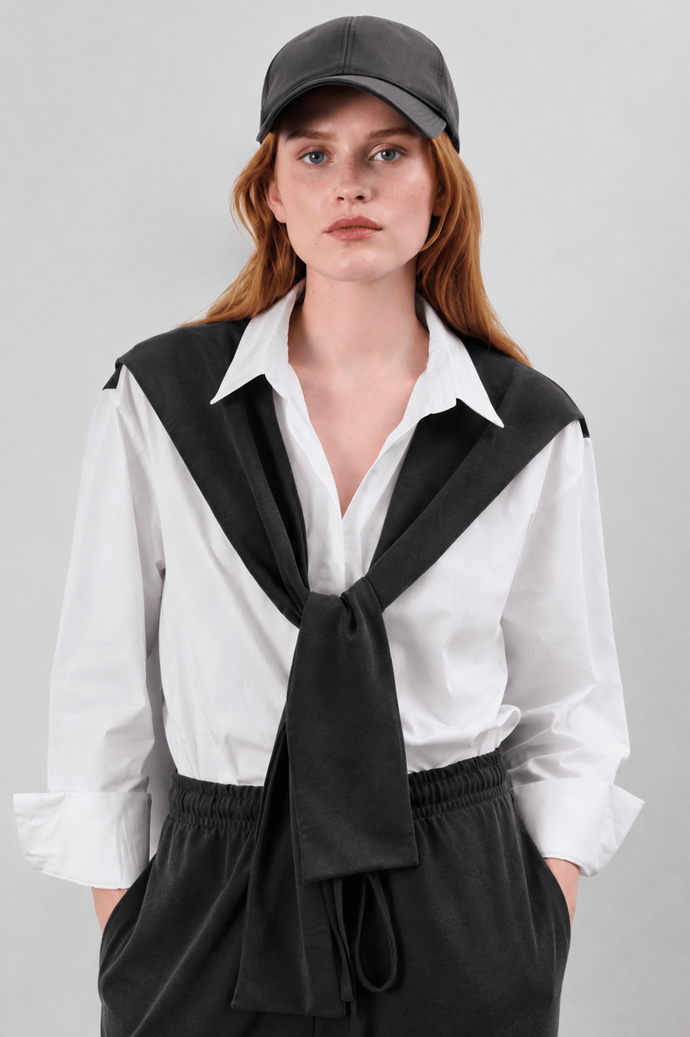 Antrasit Poplin Gömlek & Premium Modal Pantolon İkili Takım