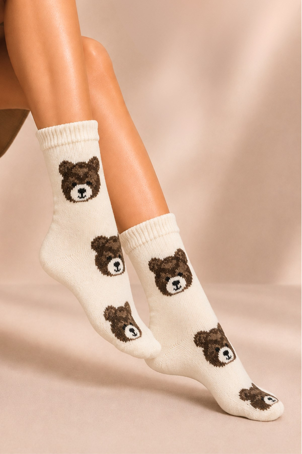 Kadın Lambswool Kışlık Soket Çorap 3lu Paket - 36 - 40