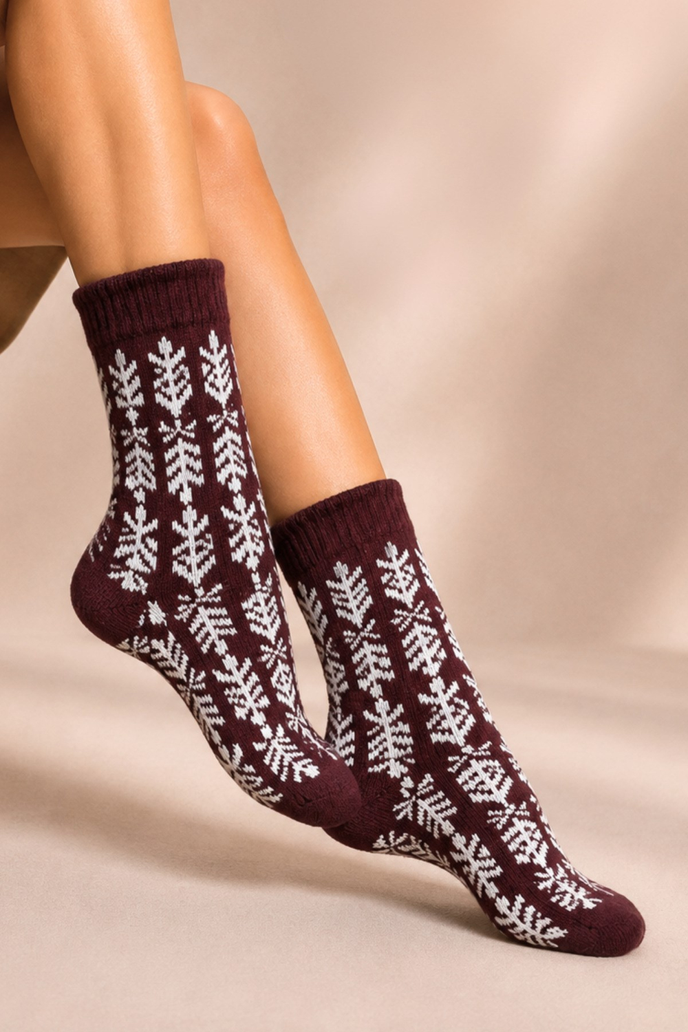 Kadın Lambswool Kışlık Soket Çorap 4lu Paket - 36 - 40