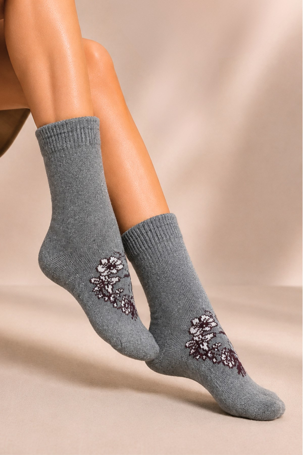 Kadın Lambswool Kışlık Soket Çorap 4lu Paket - 36 - 40