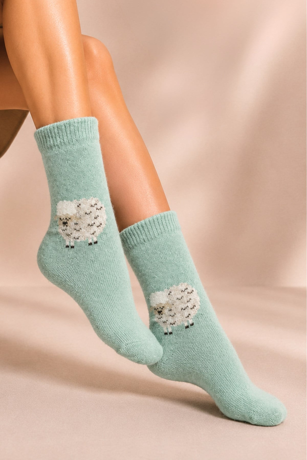 Kadın Lambswool Kışlık Soket Çorap 4lu Paket - 36 - 40